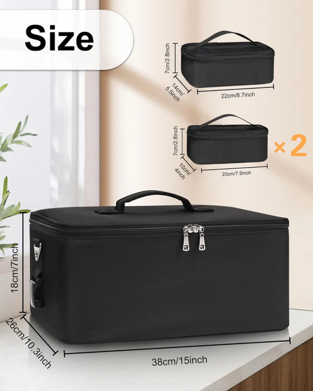 Large Makeup Case + 3 Small Bags